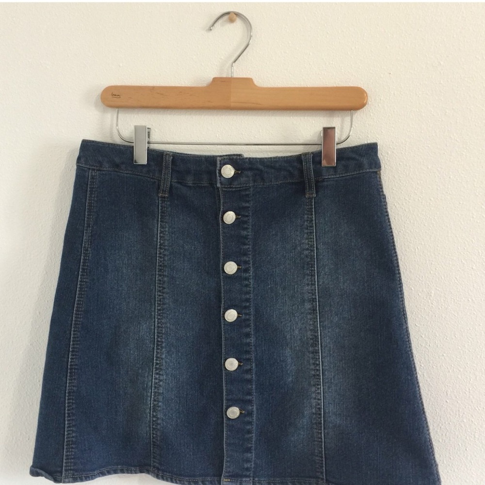 button up skirt